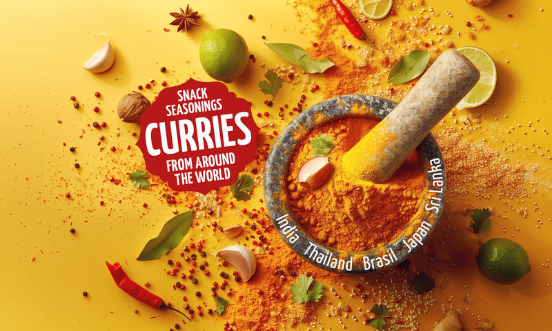 Snack-Konzept Curries Around the World